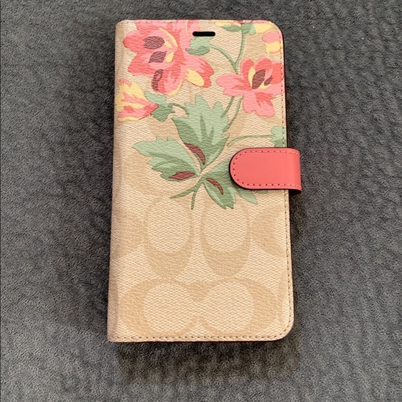 iPhone X/Xs Folio Signature Canvas Lily Bouquet - Picture 1 of 3